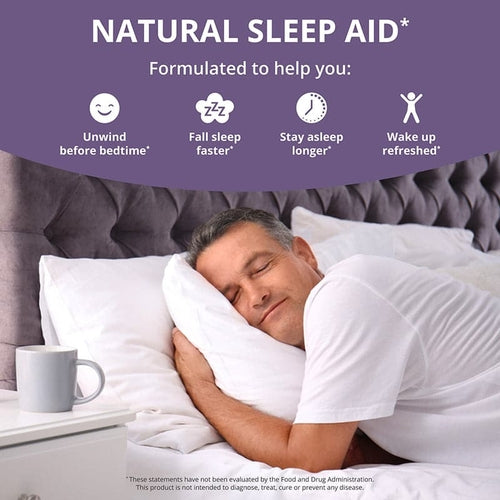 Sleep Xtra Sleep Aid for Teens & Adults, 60 Vegan Capsules